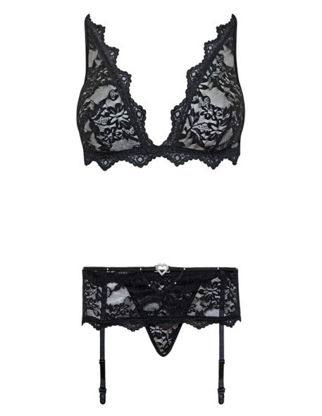 Belita set bra + pas + thongs black, Livia...