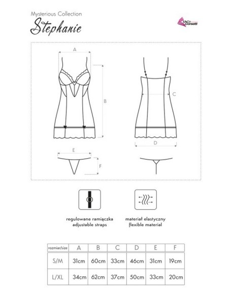 Stephanie t-shirt night with thongs, Livia...