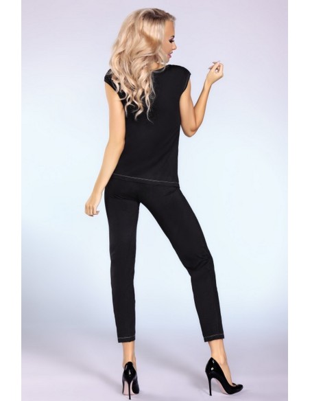 Siona pajamas women's black, Livia Corsetti lc 22009