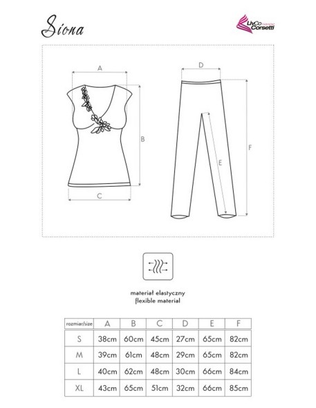 Siona pajamas women's black, Livia Corsetti lc...