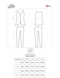 Latin piżama damska beżowa, Livia Corsetti lc 90098  2