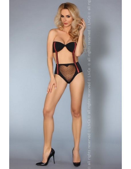 Reiko body erotyczne czarne, Livia Corsetti lc...