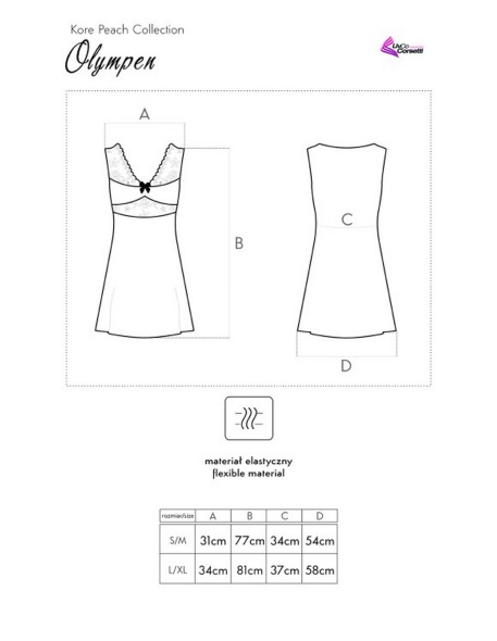 Olympen koszulka nocna, Livia Corsetti lc 90381-2 