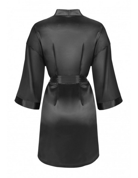 Dorettela bathrobe ladies' satin black, Livia...