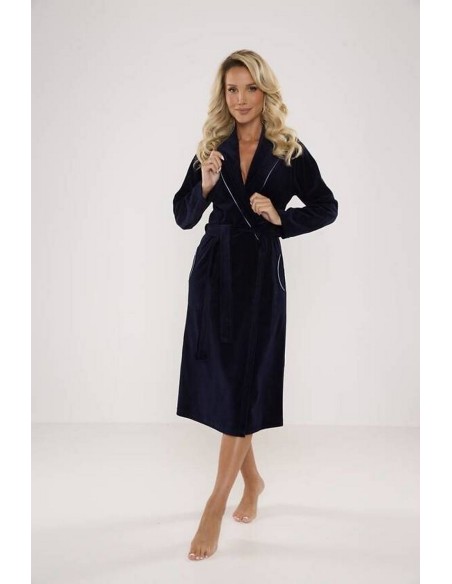 Lydie bathrobe welur 3xl-5xl, De Lafense 390