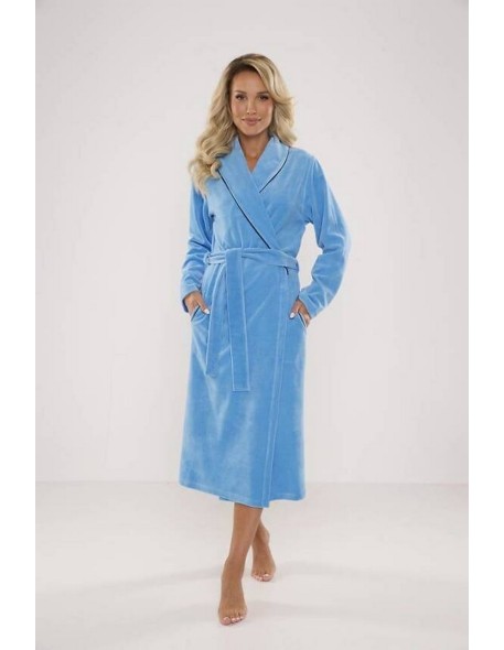 Lydie bathrobe welur 3xl-5xl, De Lafense 390