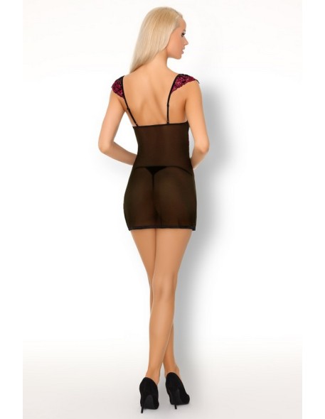 Casarann koszulka nocna ze stringami czarna,...