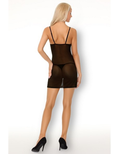 Loritan t-shirt night with thongs black, Livia...