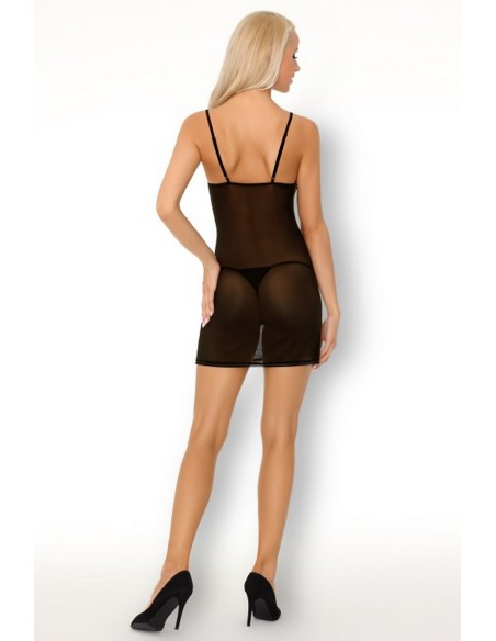 Loritan t-shirt night with thongs black, Livia Corsetti lc 99185