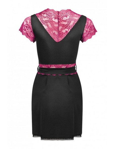 KuMiko peniuar with short sleeve bathrobe...