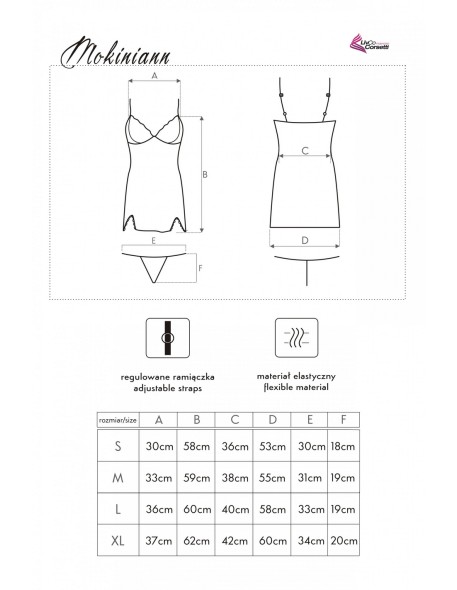 Mokiniann t-shirt night with thongs black,...