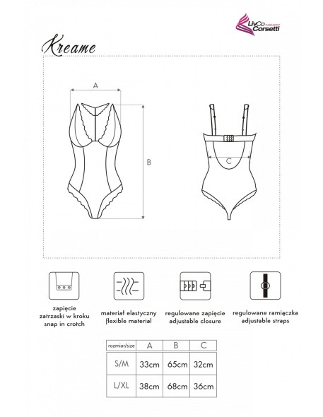 Kreame body erotic pink, Livia Corsetti lc 90546