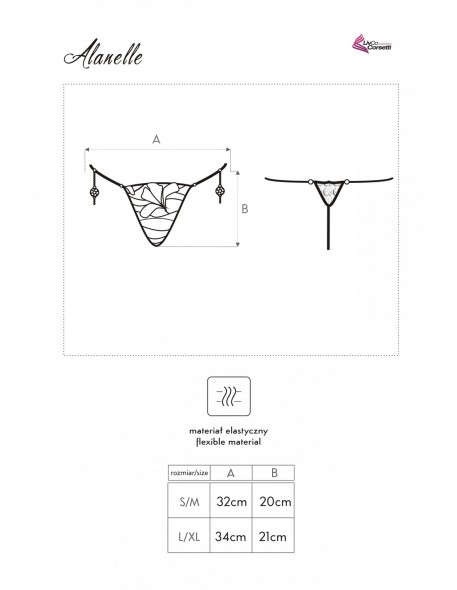 Alanelle set thongs + mankiety, Livia Corsetti...