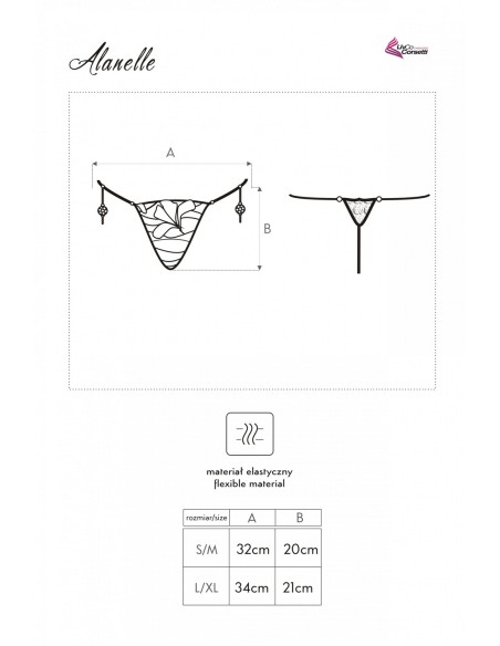 Alanelle set thongs + mankiety, Livia Corsetti lc 90515