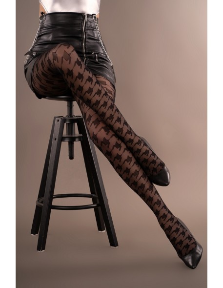 Zagzig rAjstopy wzorzyste 20 den czarne, Livia...