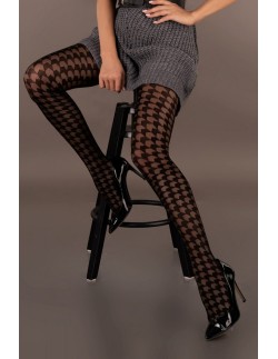 Zigzag rAjstopy wzorzyste 20 den czarne, Livia Corsetti 