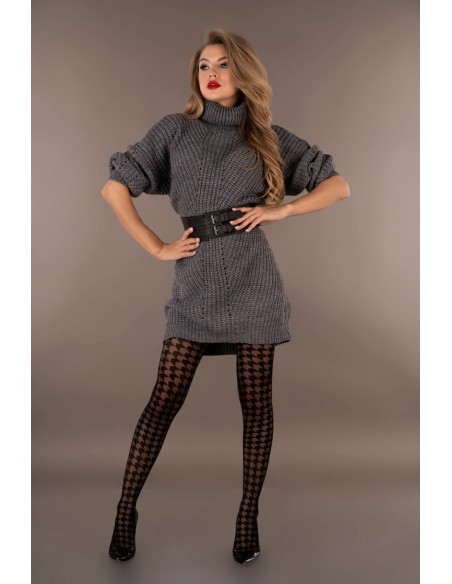 Zigzag rAjstopy patterned 20 den black, Livia Corsetti