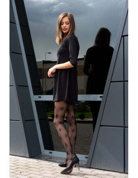 Linanam rAjstopy wzorzyste 30 den czarne, Livia Corsetti 