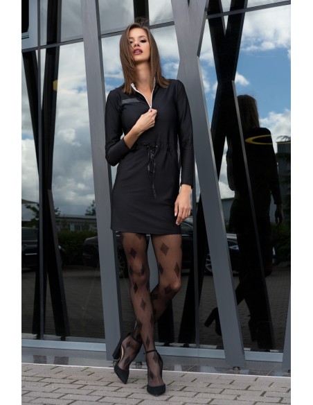 Linanam rAjstopy wzorzyste 30 den czarne, Livia Corsetti 