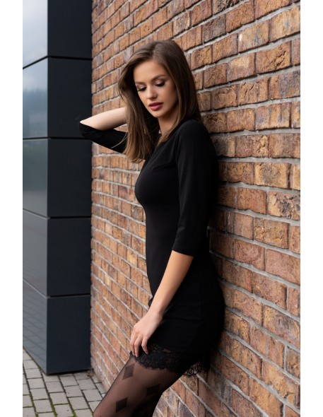 Linanam rAjstopy patterned 30 den black, Livia...