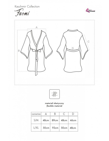 Faomi szlafrok damski różowy, Livia Corsetti lc...