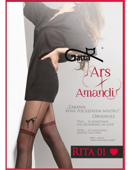 Rajstopy wzorzyste Gatta Rita 01 20 den 