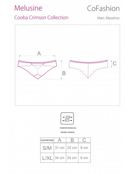 Brazilians erotic black panties Melusine Cofashion CF 90390