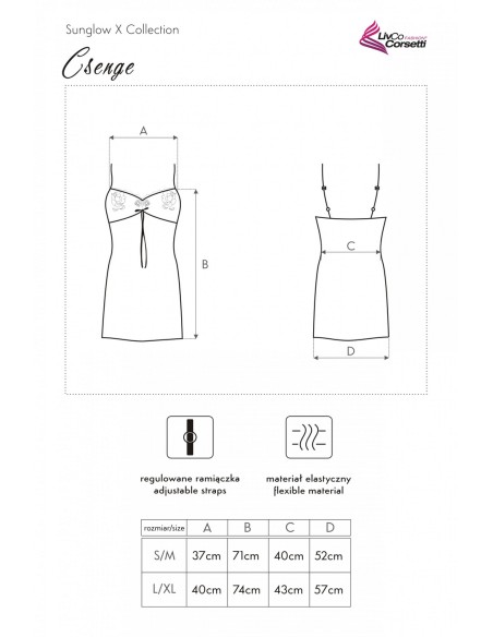 Csenge t-shirt night satin, Livia Corsetti lc 90393