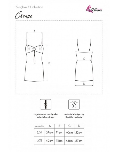 Csenge t-shirt night satin, Livia Corsetti lc...