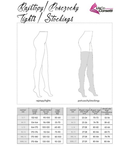 Stockings Constanza 20DEN Black, Livia Corsetti