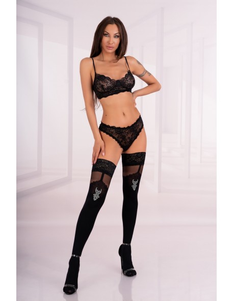 Pończochy Valentina 40DEN Silver, Livia Corsetti