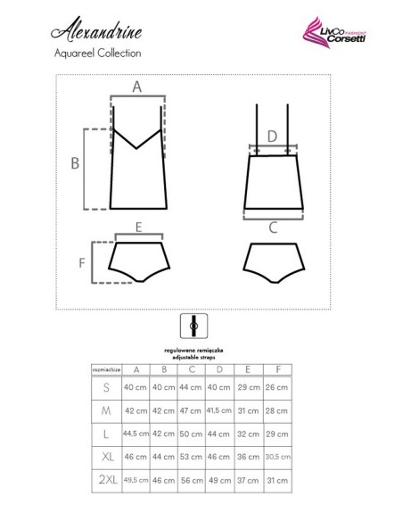 T-shirt Alexandrine Aquareel Collection, Livia Corsetti