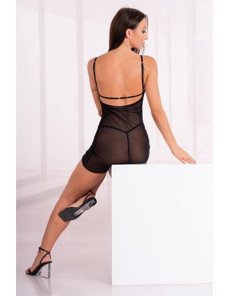 Krolina Black/Czarna seksowna koszulka nocna...