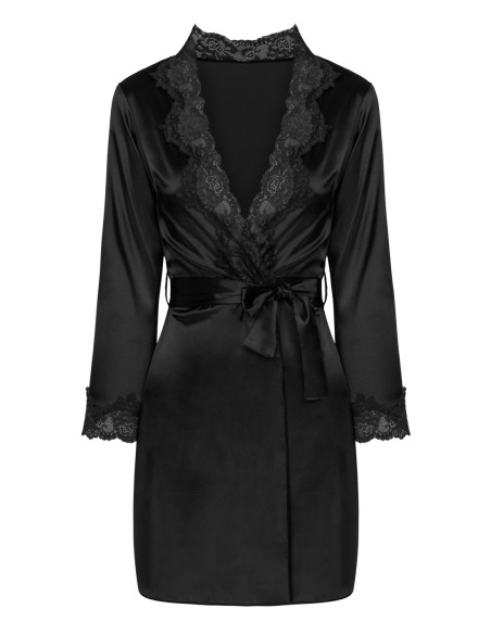 Jacqueline set t-shirt + bathrobe + briefs black, Livia Corsetti lc 90249