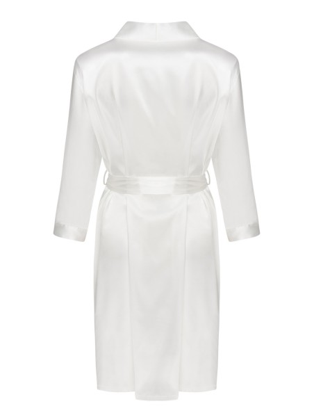 Edelina satynowa szlafrok damski perłowy, Livia Corsetti lc 90520 