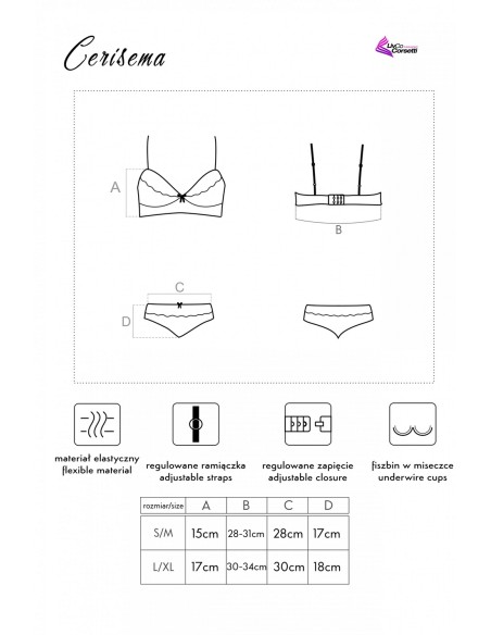Sensual set Cerisema LC 21005, Livia Corsetti
