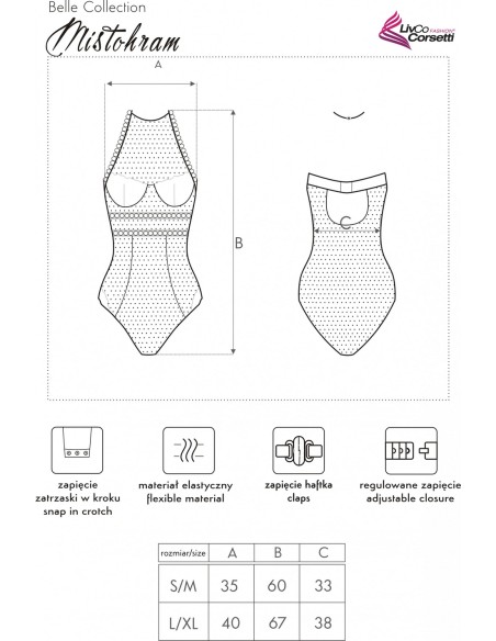Body Mistohram LC 90610 Est Belle Collection, Livia Corsetti