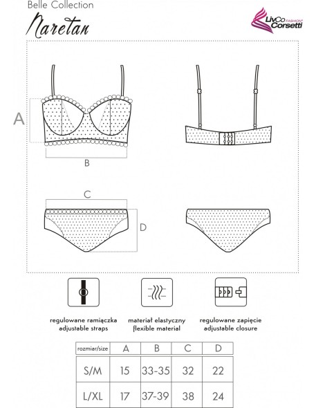 Sensual set Naretan LC 90611 Est Belle...