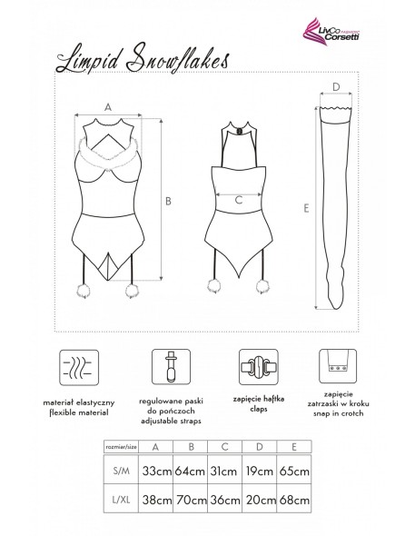 Przebrania Limpid Snowflakes LC 90604, Livia...