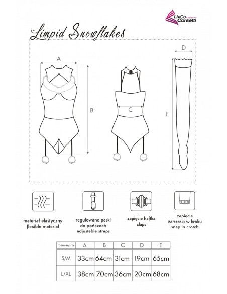 Costumes Limpid Snowflakes LC 90604, Livia Corsetti