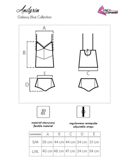 T-shirt Amilgrim Galaxxy Blue Collection, Livia Corsetti