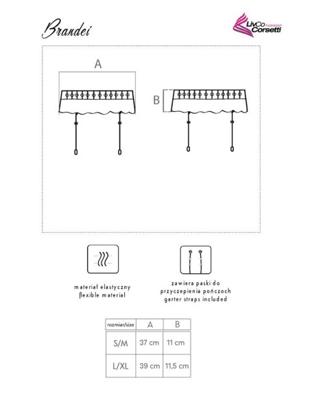 Pas to ponczoch Brandei LC 90522-1, Livia Corsetti
