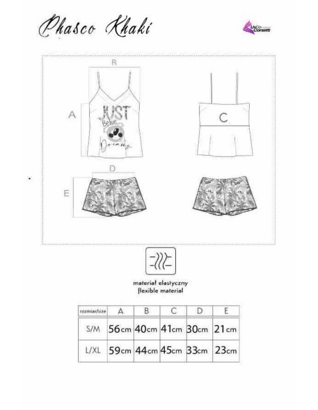 Piżama Phasco Khaki 2413, Livia Corsetti