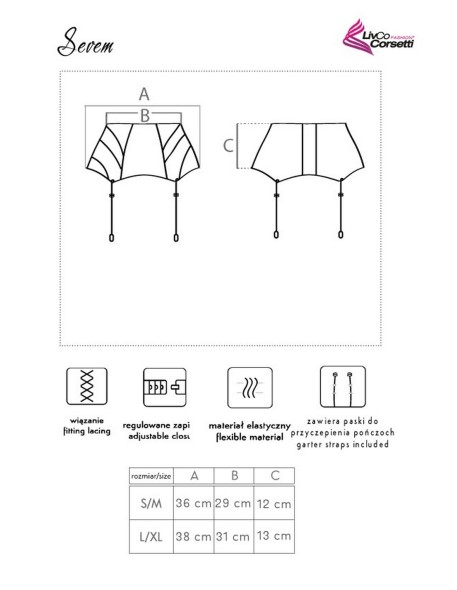 Pas do ponczoch Sevem LC 90277-1, Livia Corsetti