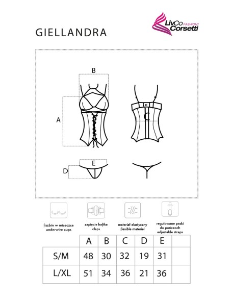 Corset giellandra for the senses collection,...