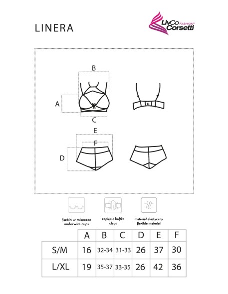 Set linera for the senses collection, Livia...