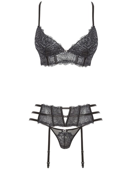 Komplet bielizny trzyczęściowy Ileen Beauty Night Fashion