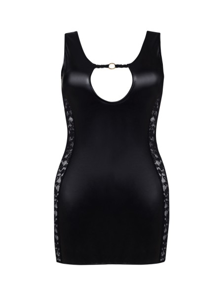 Lateksowa dress black Hollie Beauty Night Fashion