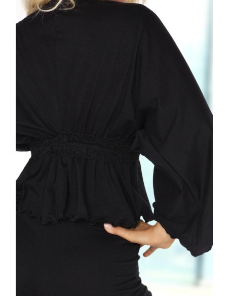 Piżama damska czarna Margot Beauty Night Fashion