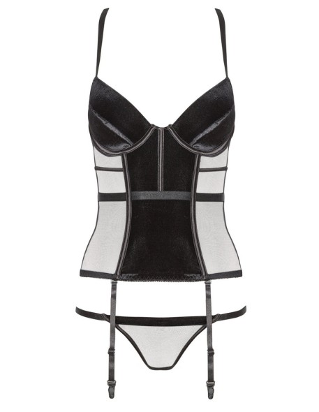 Czarny gorset damski Monica Beauty Night Fashion